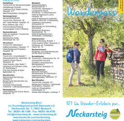 Wanderpass Neckarsteig außen zum Ausdrucken